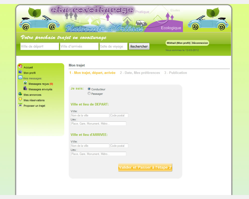 Mon profil: proposer trajet_1