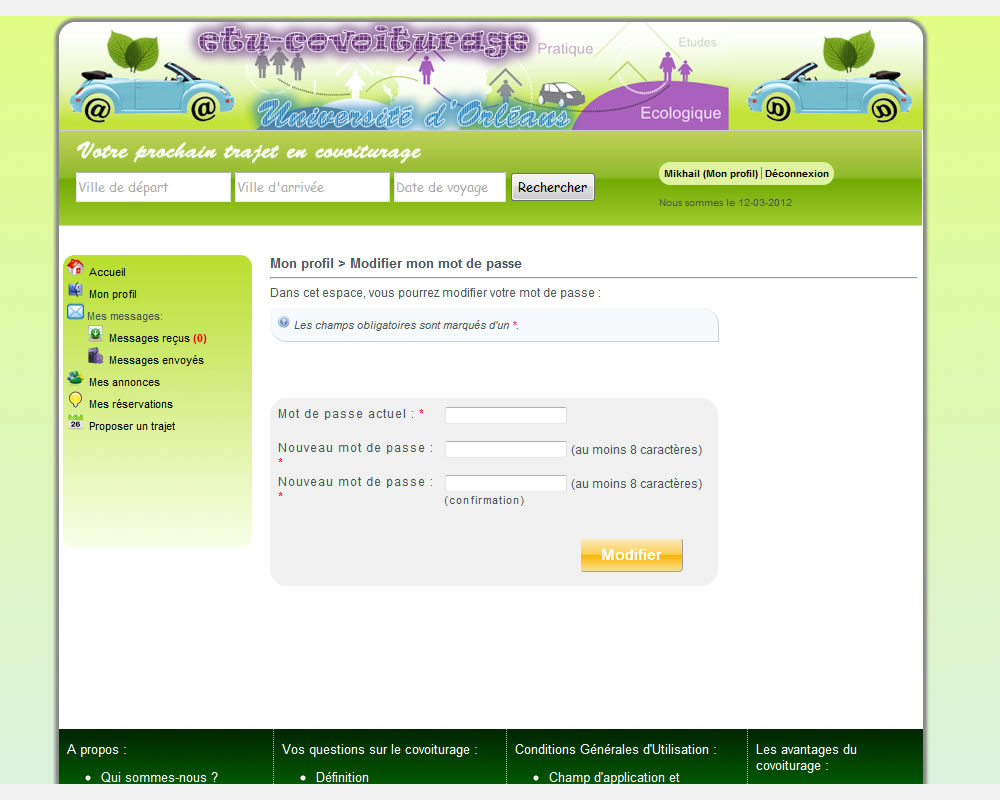 Mot de passe